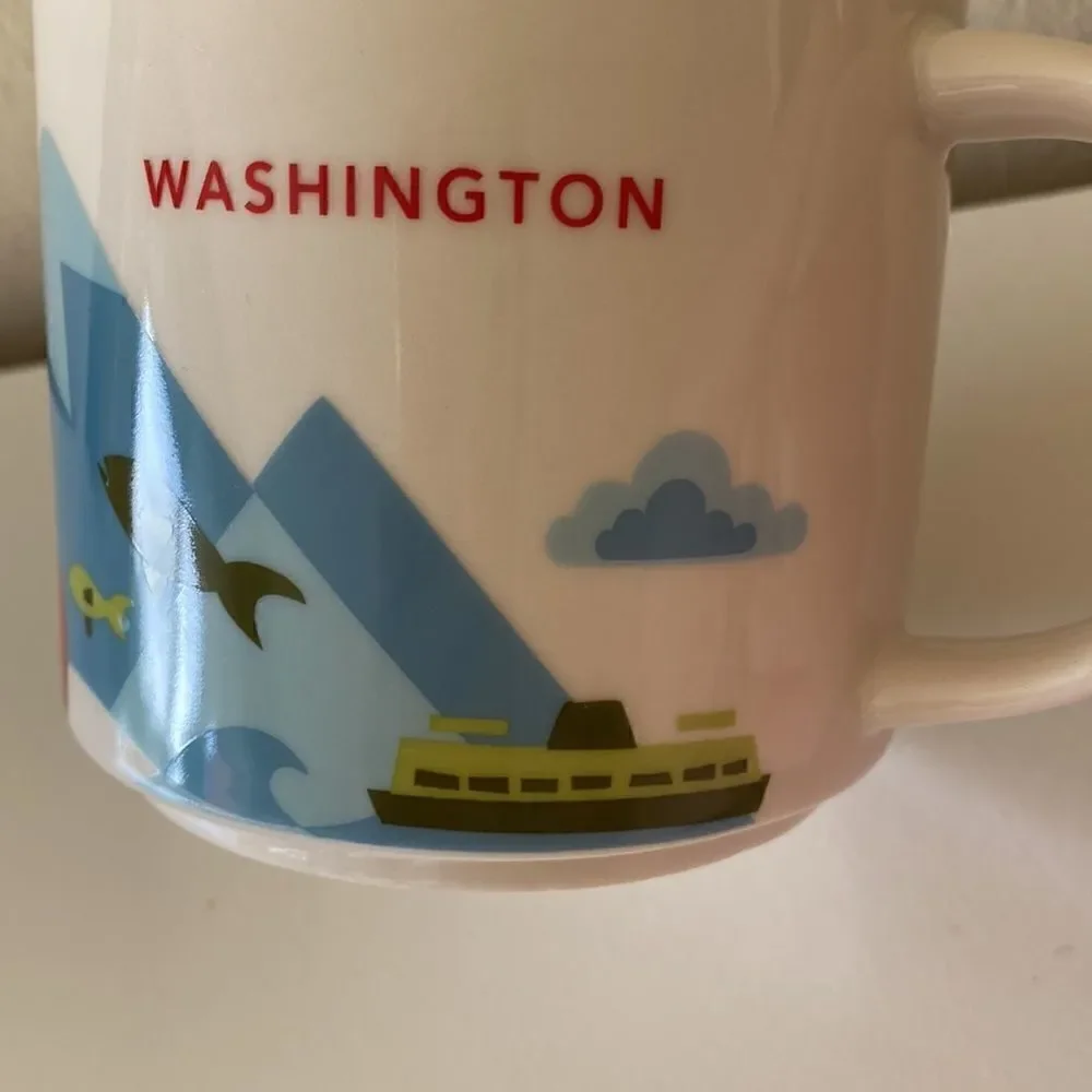 Starbucks Washington State You Are Here 2015 Collection Coffee Mug Cup 14 oz